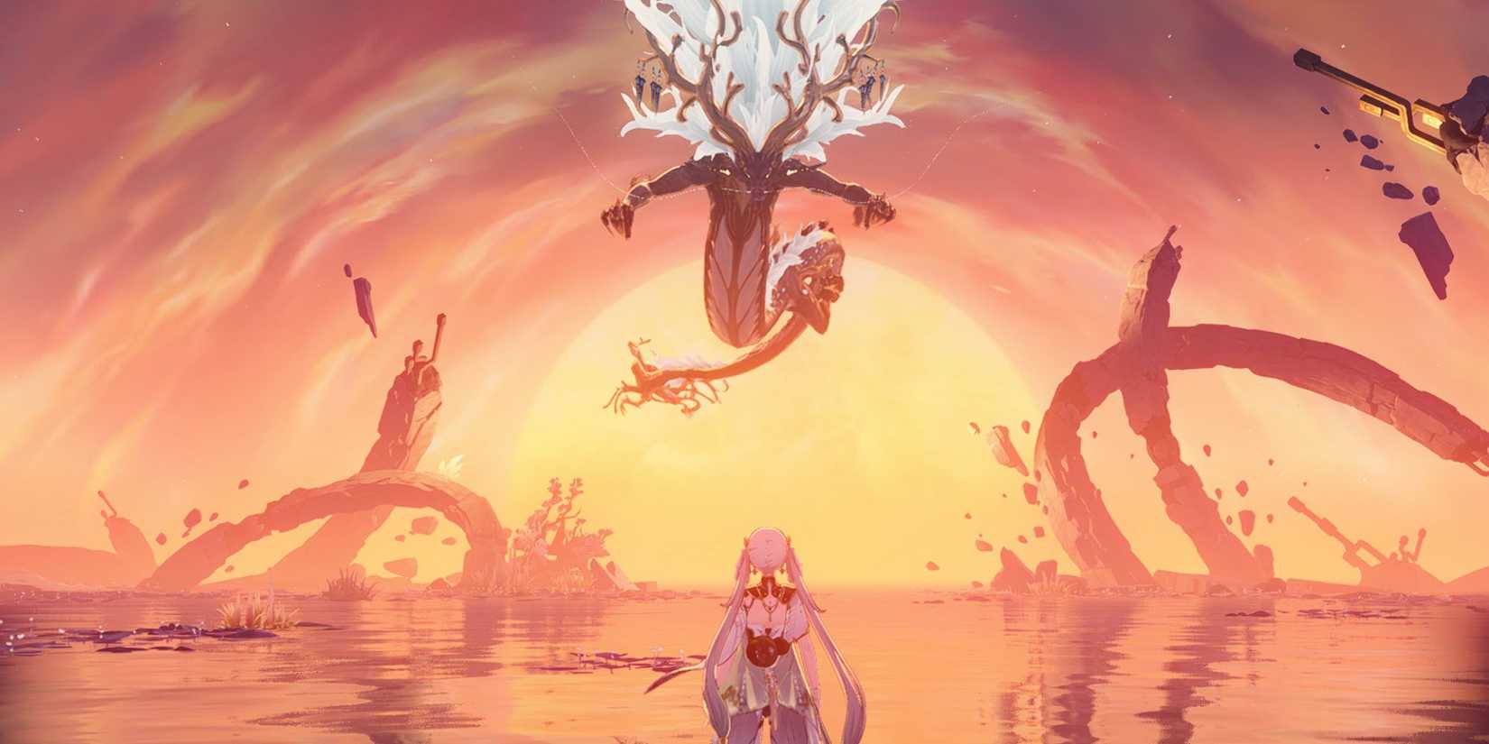 Image showing Jinhsi and Jue in Wuthering Waves 