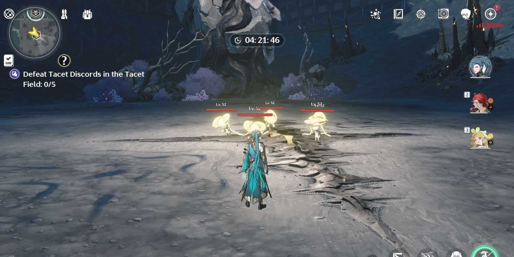 Snippet of a Tacet Field challenge from Wuthering Waves