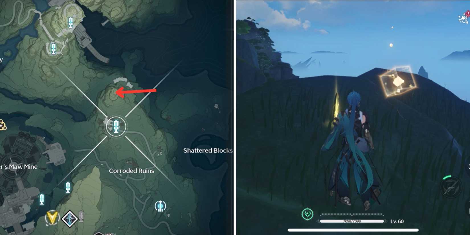 Wuthering Waves- A Photograph Covered With Scratches Treasure Location