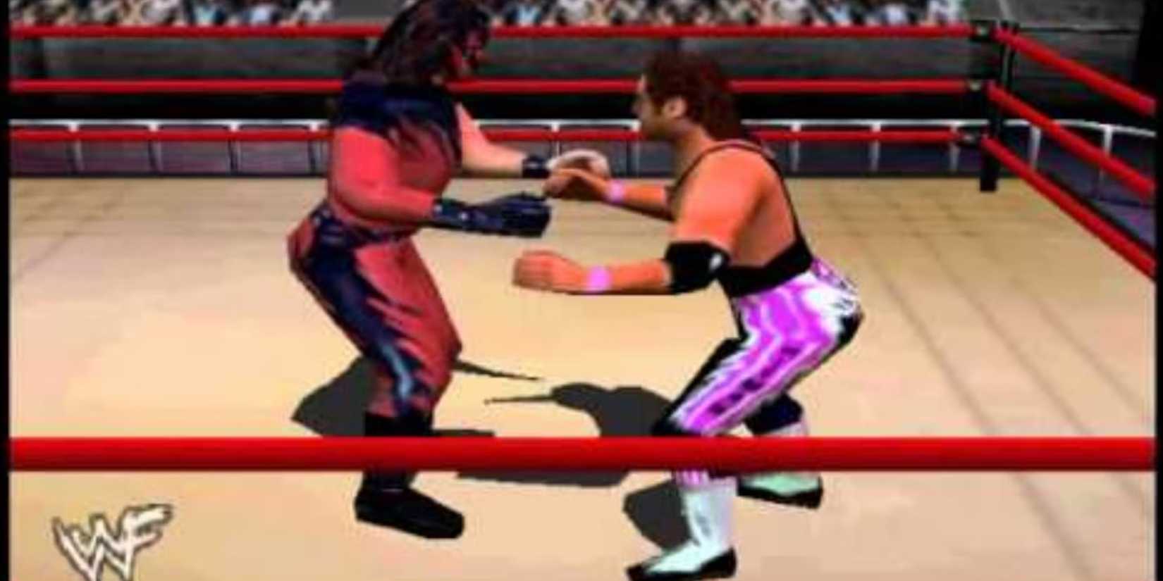WWF Warzone Kane vs Bret Hart
