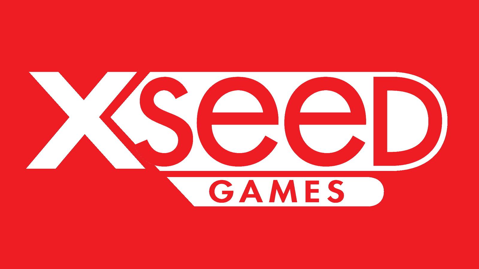 The logo for XSEED Games set against a red background.