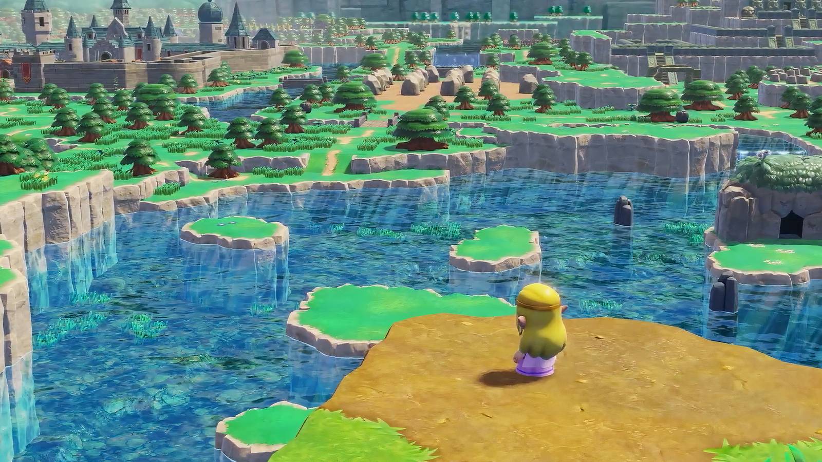 Zelda looking out a Hyrule in Echoes of Wisdom