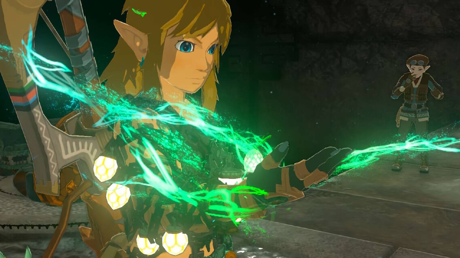 Using the Ultrahand ability in The Legend of Zelda: Tears of the Kingdom