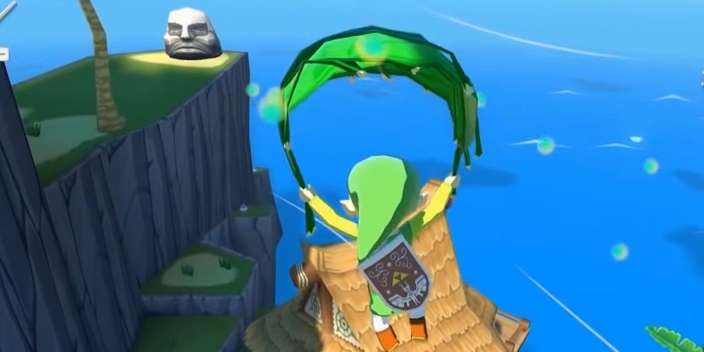 link using the leaf to reach the savage labyrinth on outset island