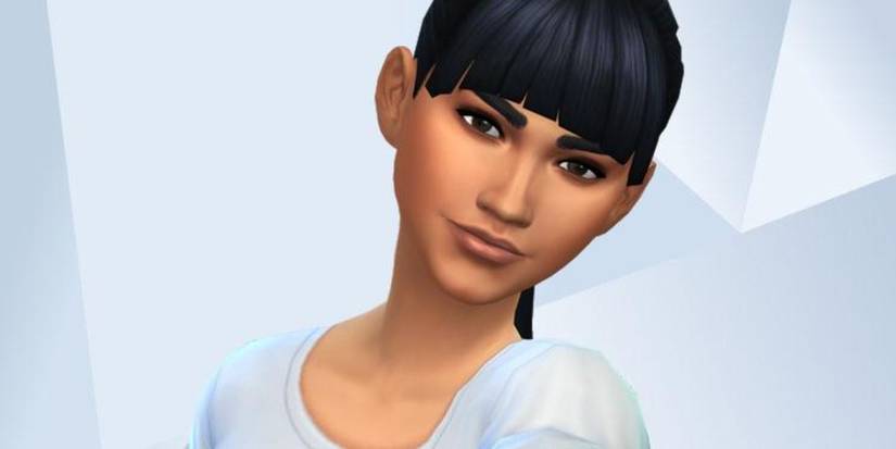 An image of Zendaya recreated in The Sims 4 
