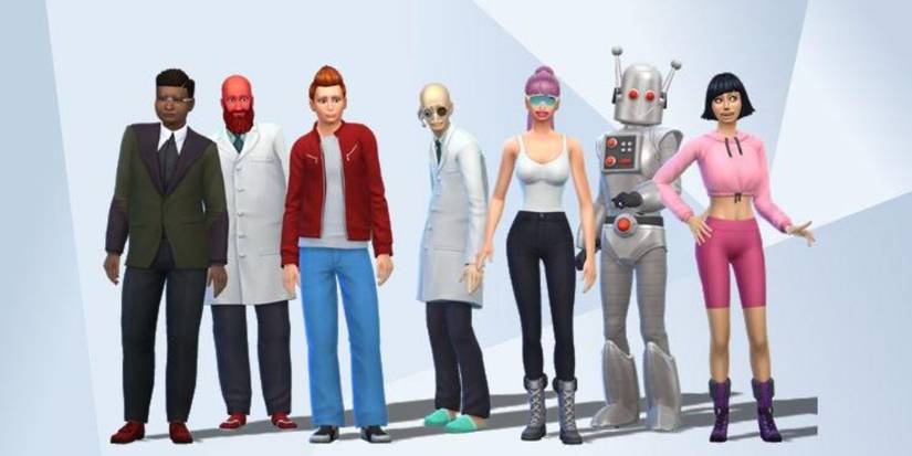 Futurama characters made in The Sims 4 