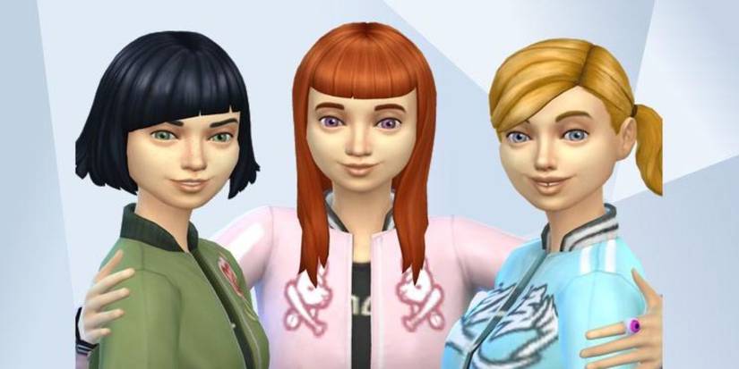 The Powerpuff Girls made in The Sims 4 