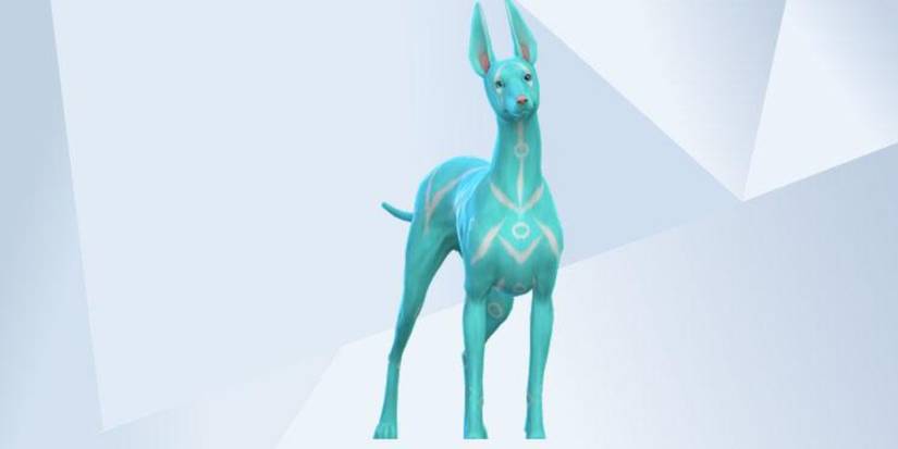 An image of an Alien Dog made in The Sims 4 
