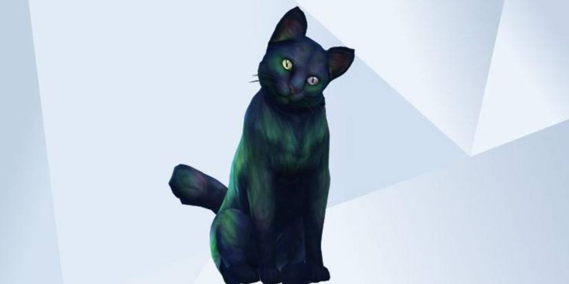 An image of a Northern Lights Cat made in The Sims 4 