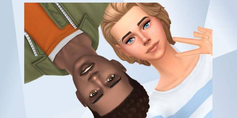 Miles Morales and Gwen Stacey from the Spiderverse movies made in The Sims 4