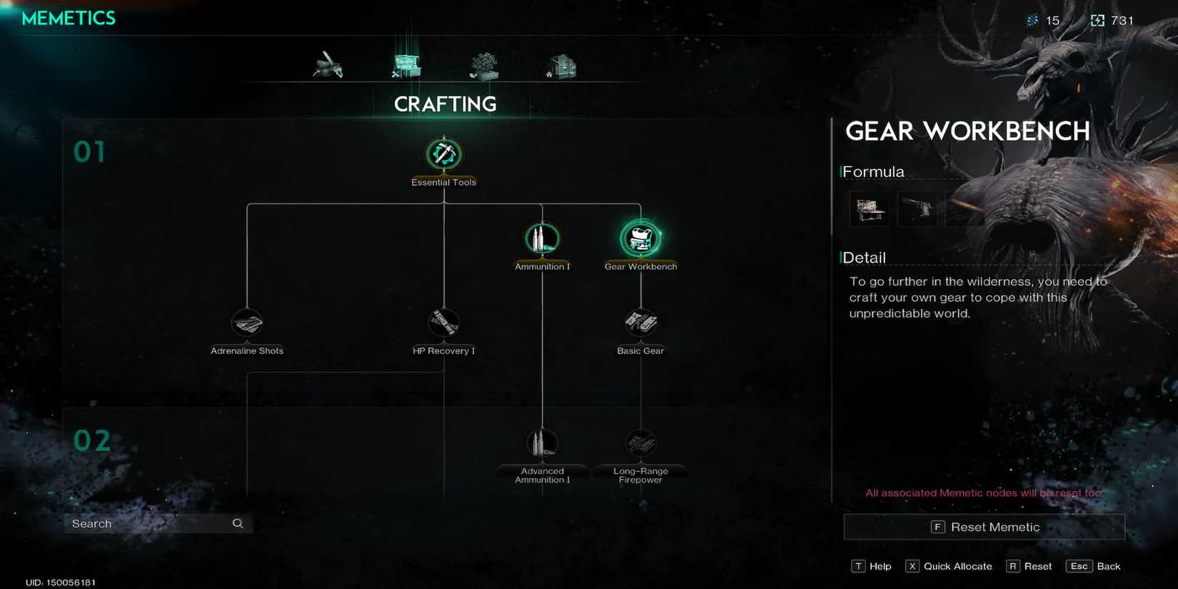 The Crafting Memetic Upgrade