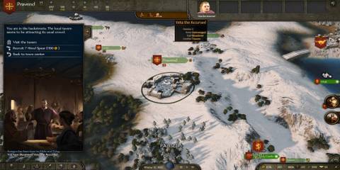 The Player In The Tavern Menu