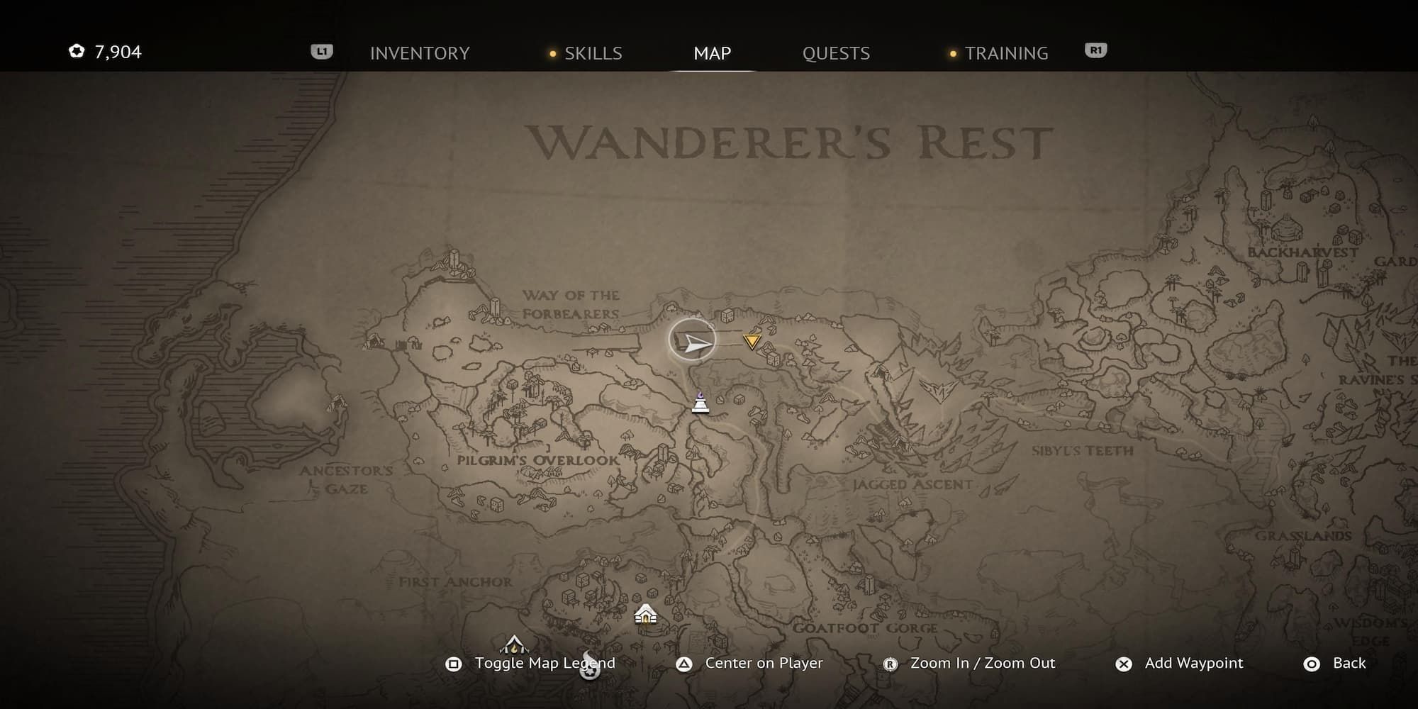 The Location Of The Dragoon's Gauntlet On The Map 