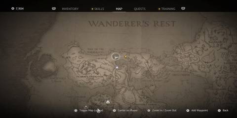 The Location Of The Dragoon's Gauntlet On The Map 