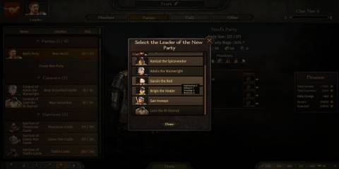 The Player Selecting The Leader Of A Party
