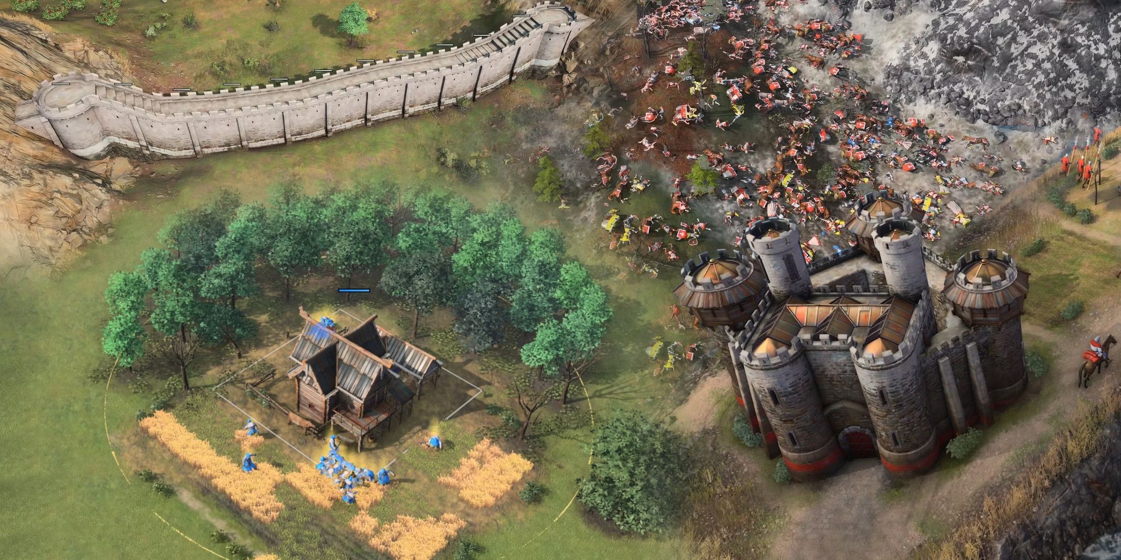 A city in Age of Empires 4