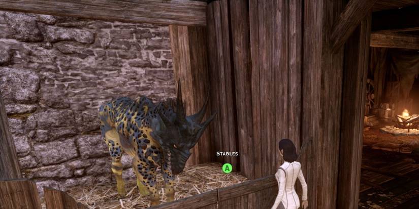 An image of the Hunter Dracolisk Shade mount from Dragon Age Inquisition