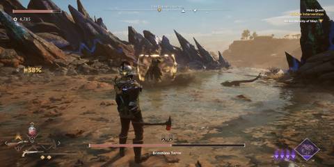 The Player Fighting The Brimstone Terror 