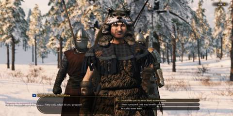 The Player Talking To A Mercenary 