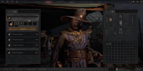 The Menu To Craft Flasks 