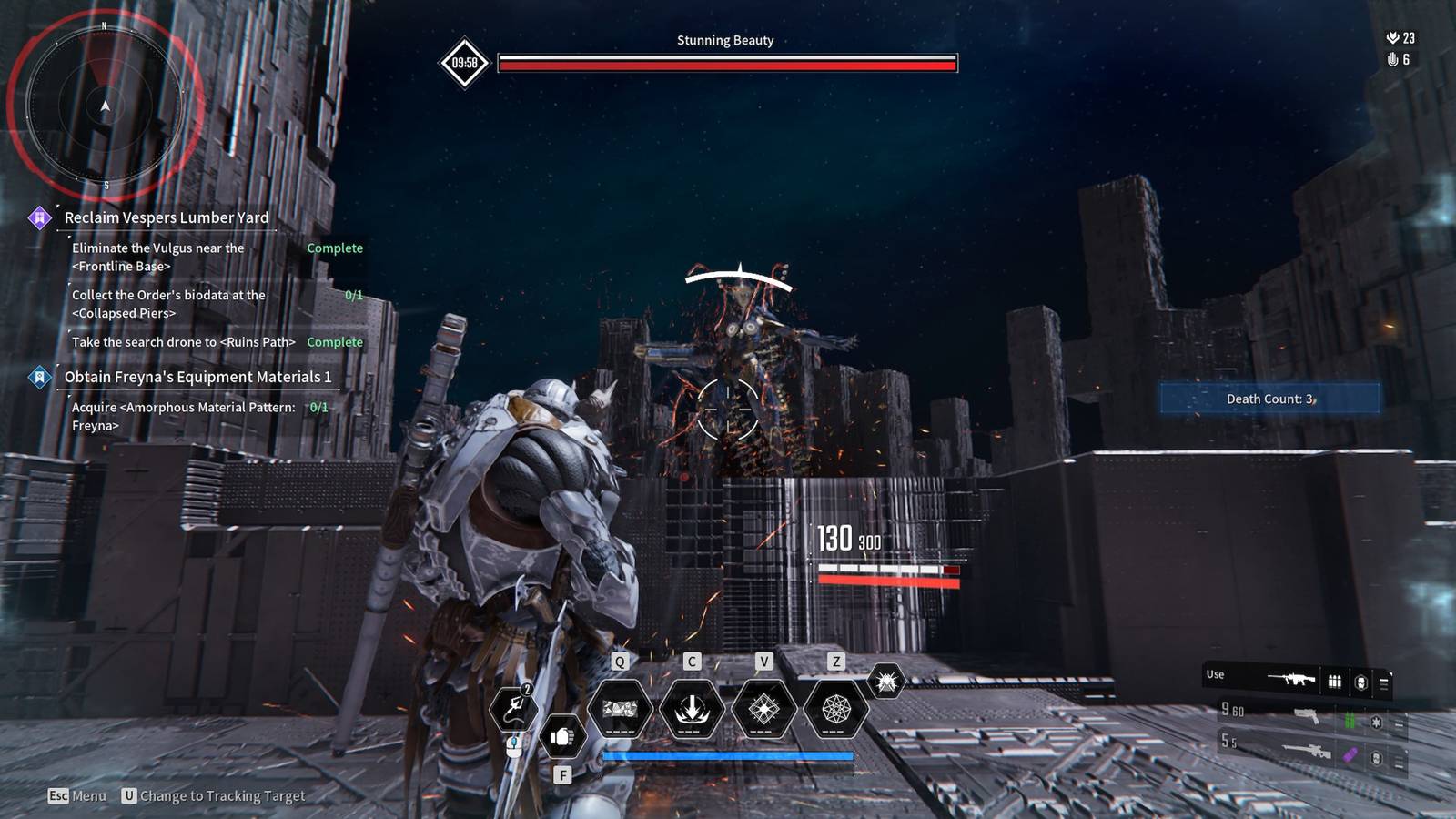 Starting a fight against Stunning Beauty in The First Descendant