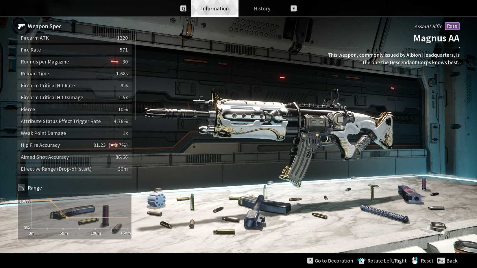 The Magnus AA assault rifle in The First Descendant