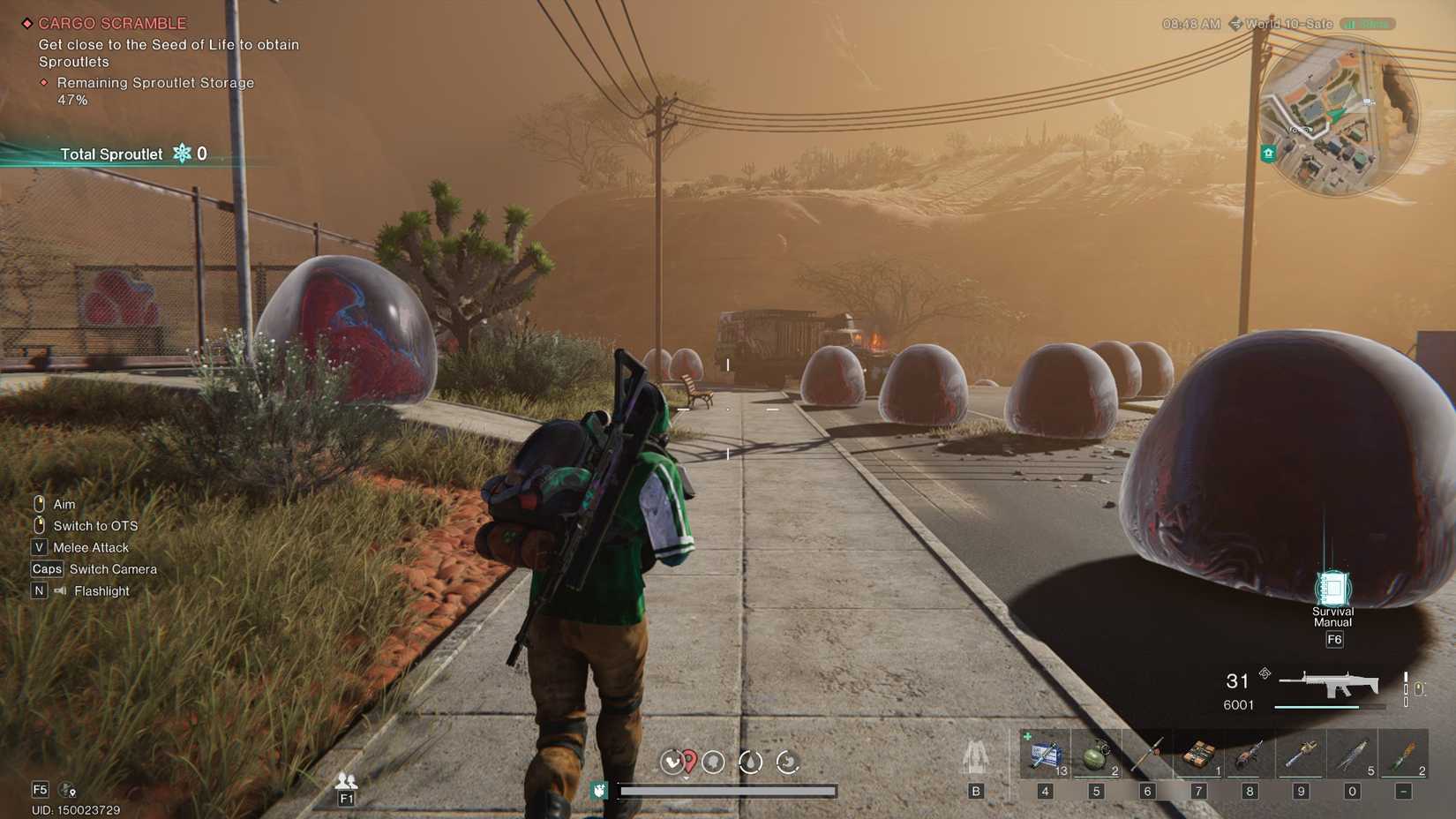 An ongoing Cargo Scramble event in Once Human