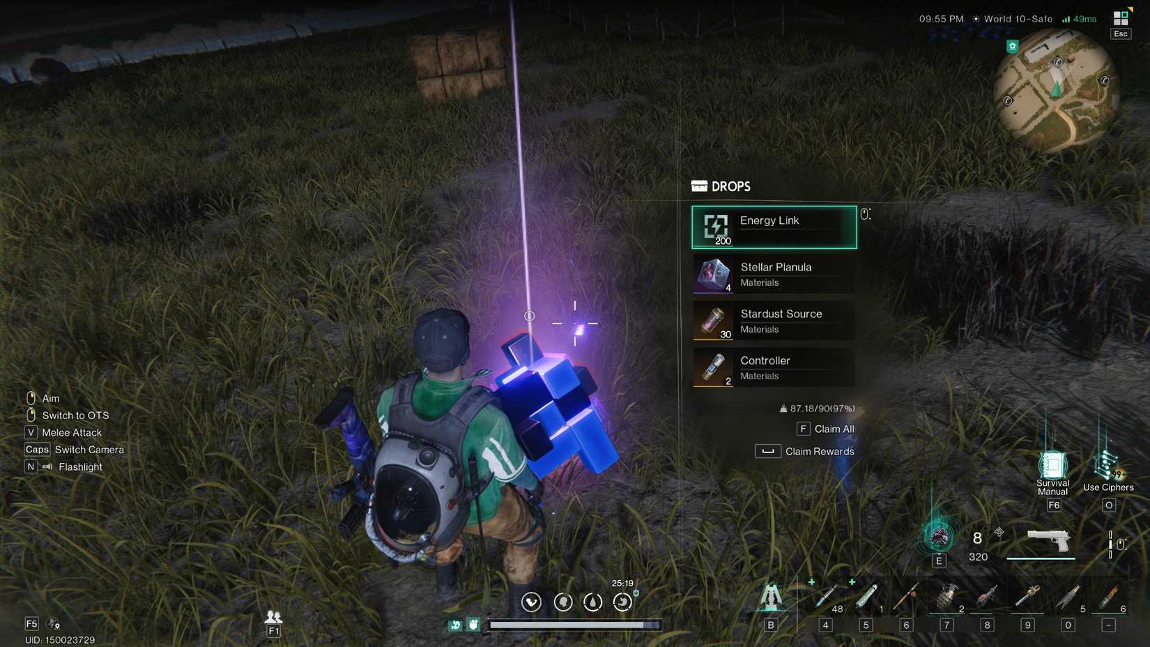 Rewards for interacting with the telephone booths in Once Human