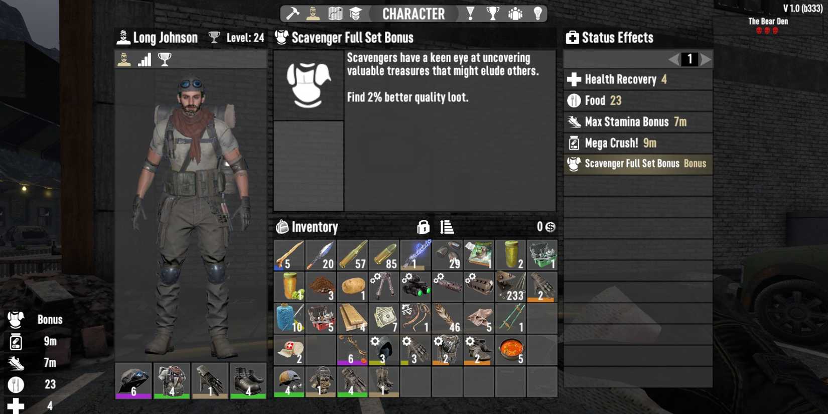 Scavenger Set 7 Days to Die
