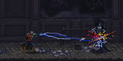 eryk attacking an enemy with magic