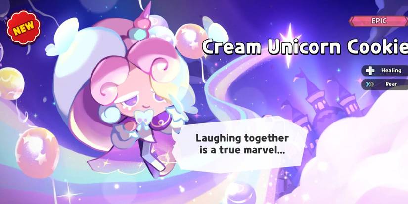 An image of Cream Unicorn Cookie from Cookie Run: Kingdom