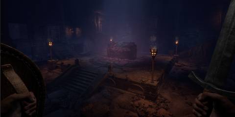 Loot chest sword torch