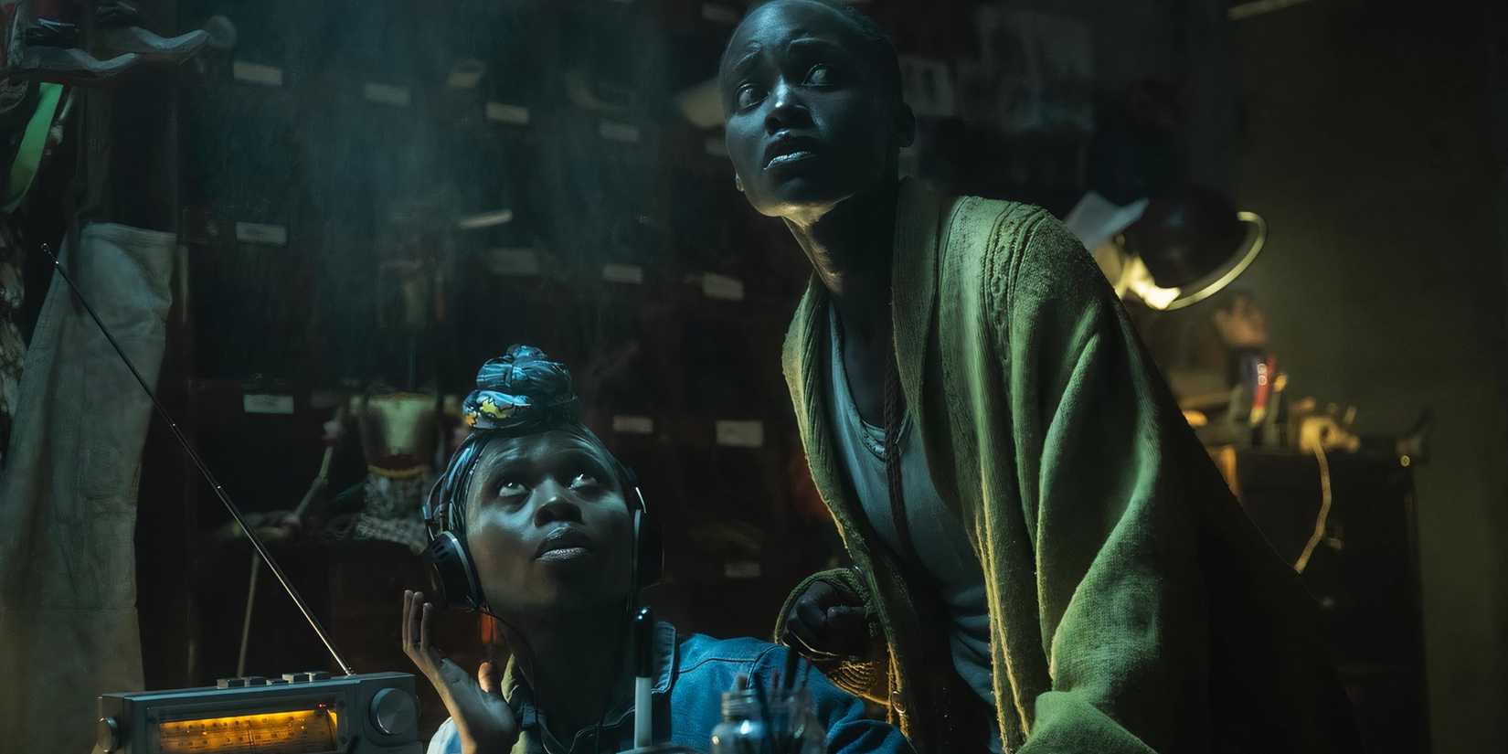 A survivor and Sam in A Quiet Place Day One