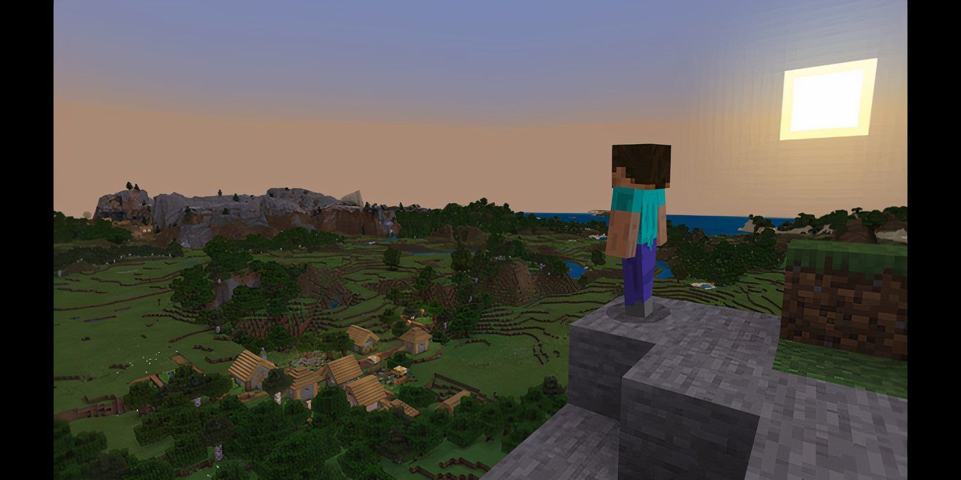 A village in Minecraft