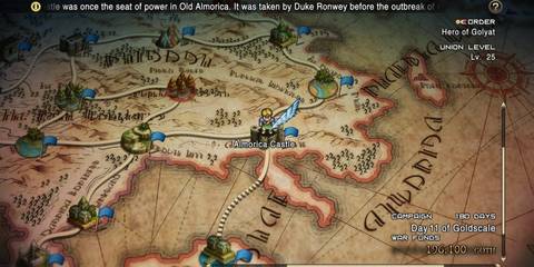 A World Map in Tactics Ogre Reborn