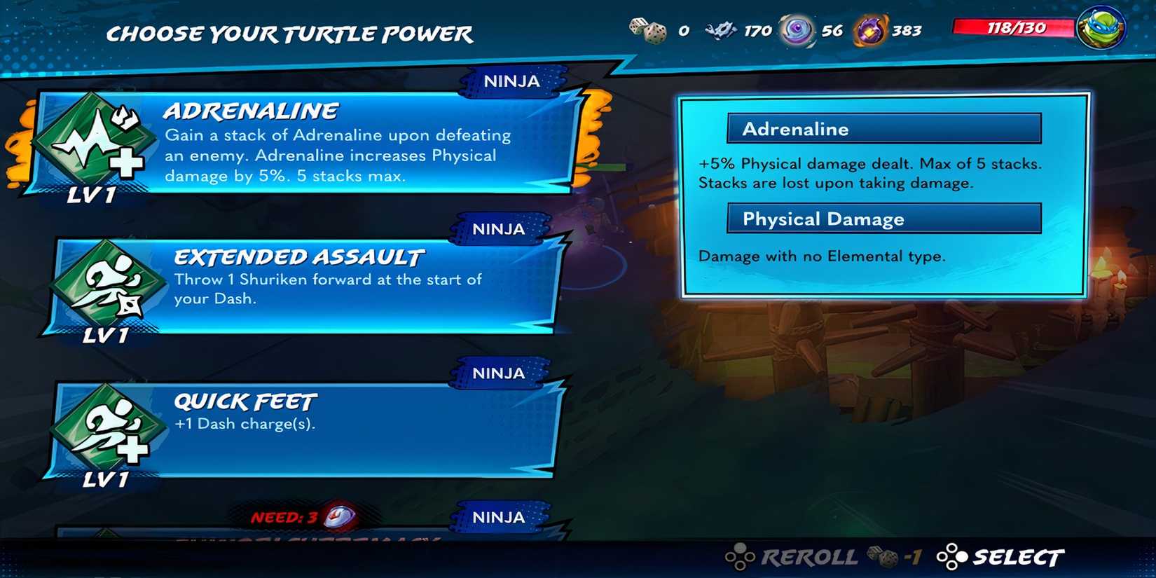 Adrenaline Turtle Power in Teenage Mutant Ninja Turtles Splintered Fate