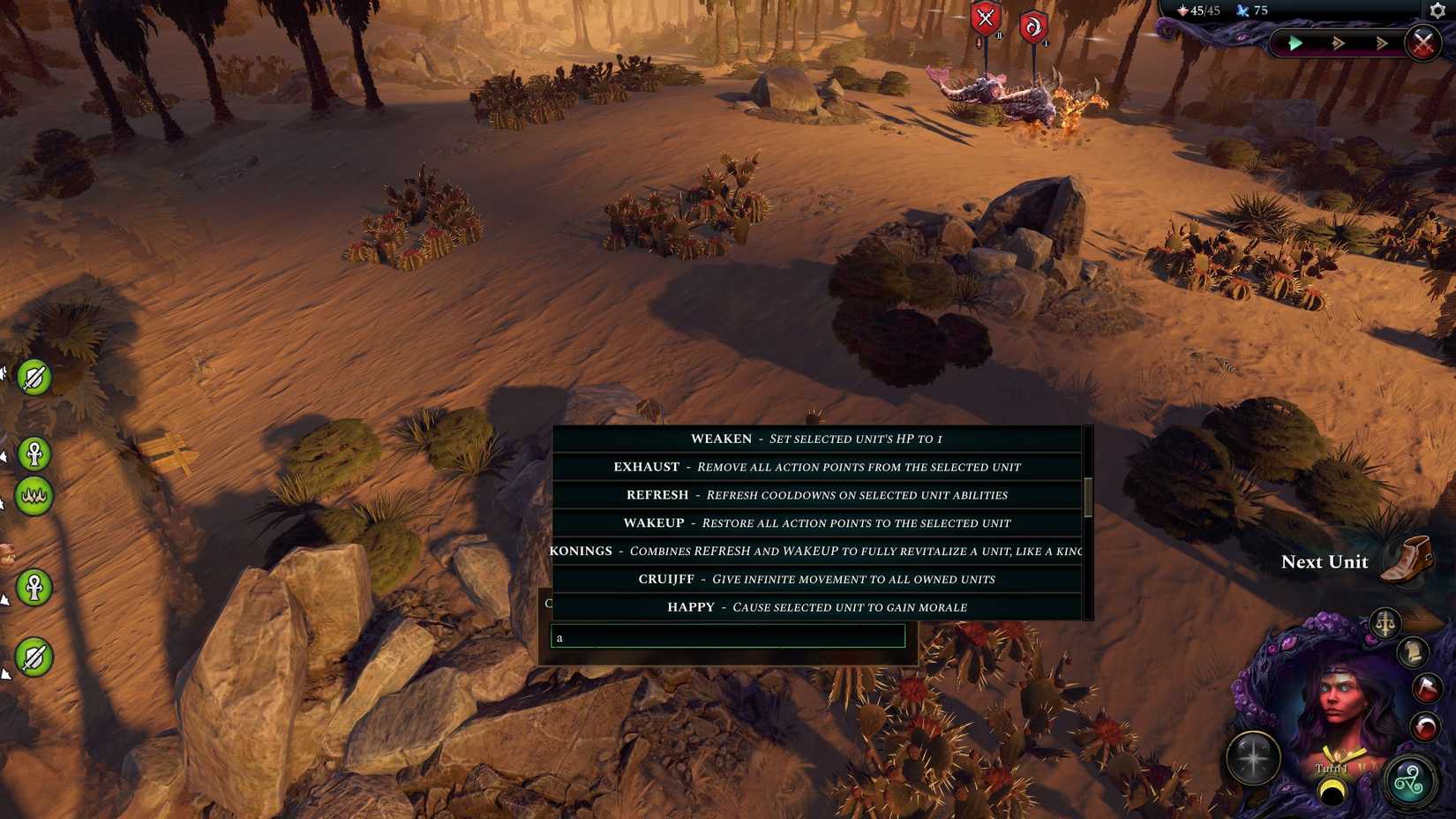 Age of Wonders 4 Cheat Console