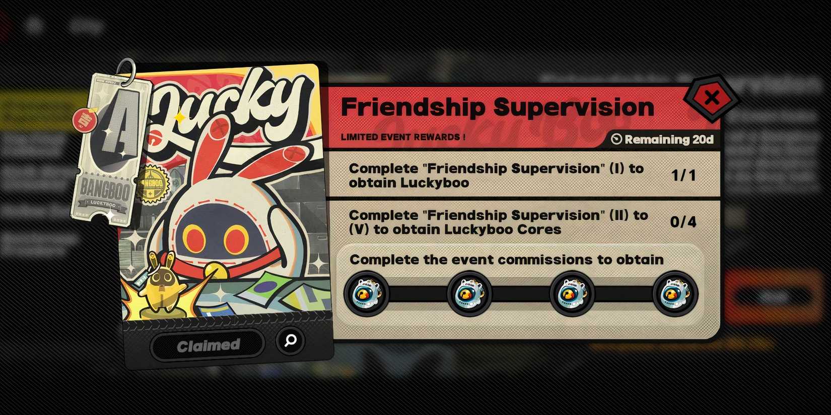 All Rewards for Friendship Supervision Event