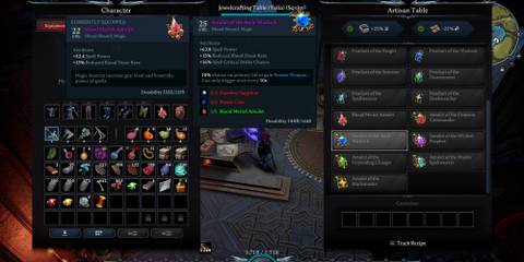 image of the icon and stats for the Amulet of the Arch-Warlock in V Rising