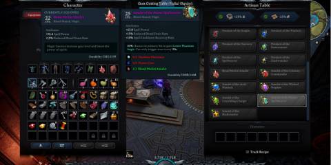image of the icon and stats for the Amulet of the Master Spellweaver in V Rising