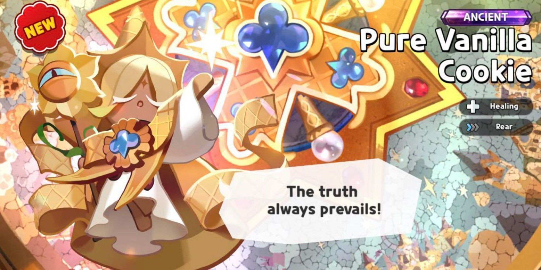 Pure Vanilla Cookie from Cookie Run Kingdom Ancient