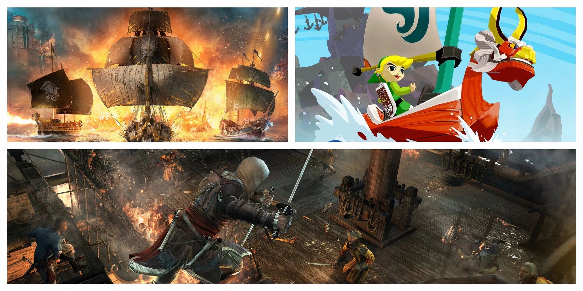 ASC Black Flag, Wind Waker and Skull and Bones as the best open world sailing games feature image