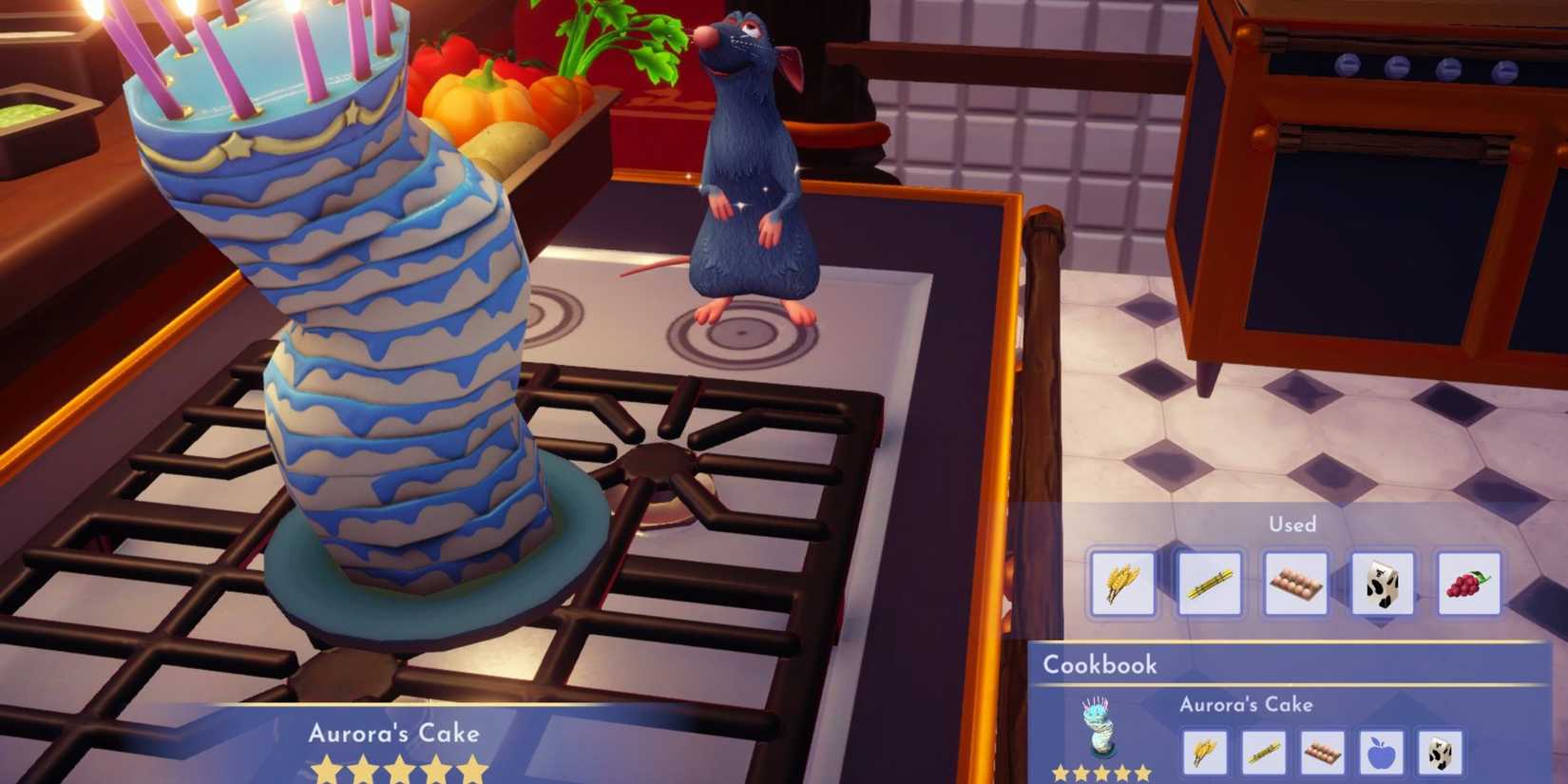 aurora's cake dreamlight valley