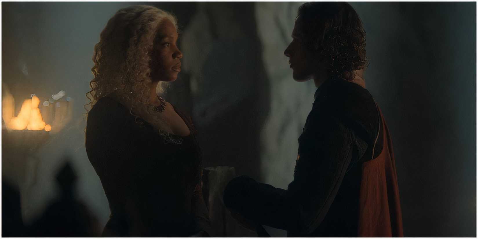 Baela Targaryen and Jacaerys Velaryon in House of the Dragon.