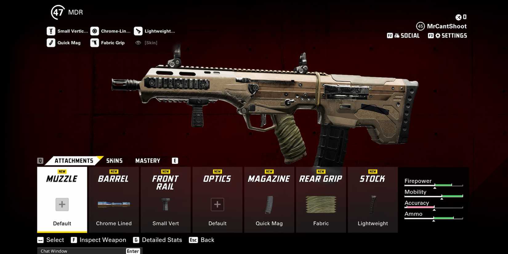 balanced mdr loadout