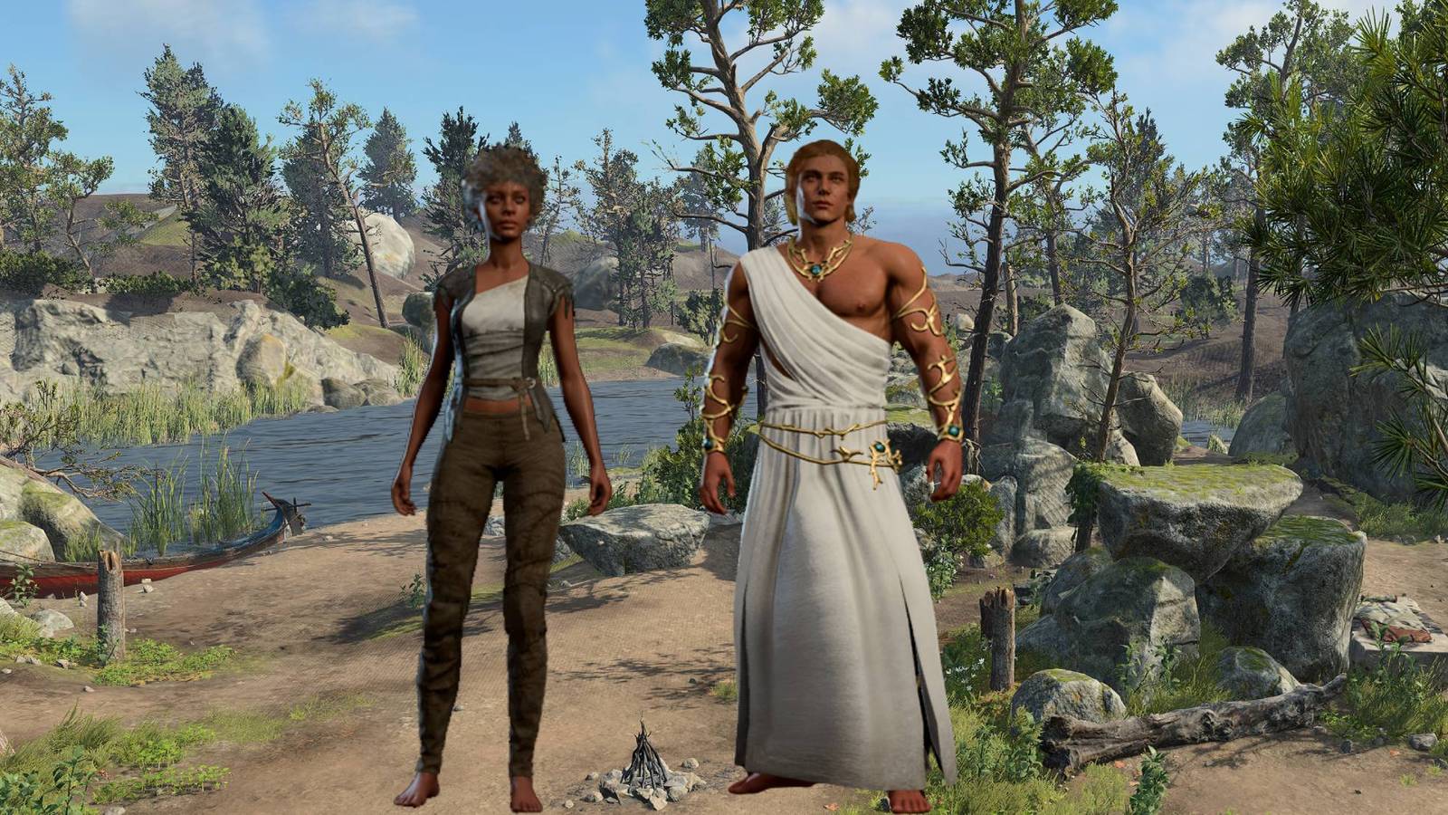 Rustic Dark Outfit and Elegant Robe camp clothes from Baldur's Gate 3