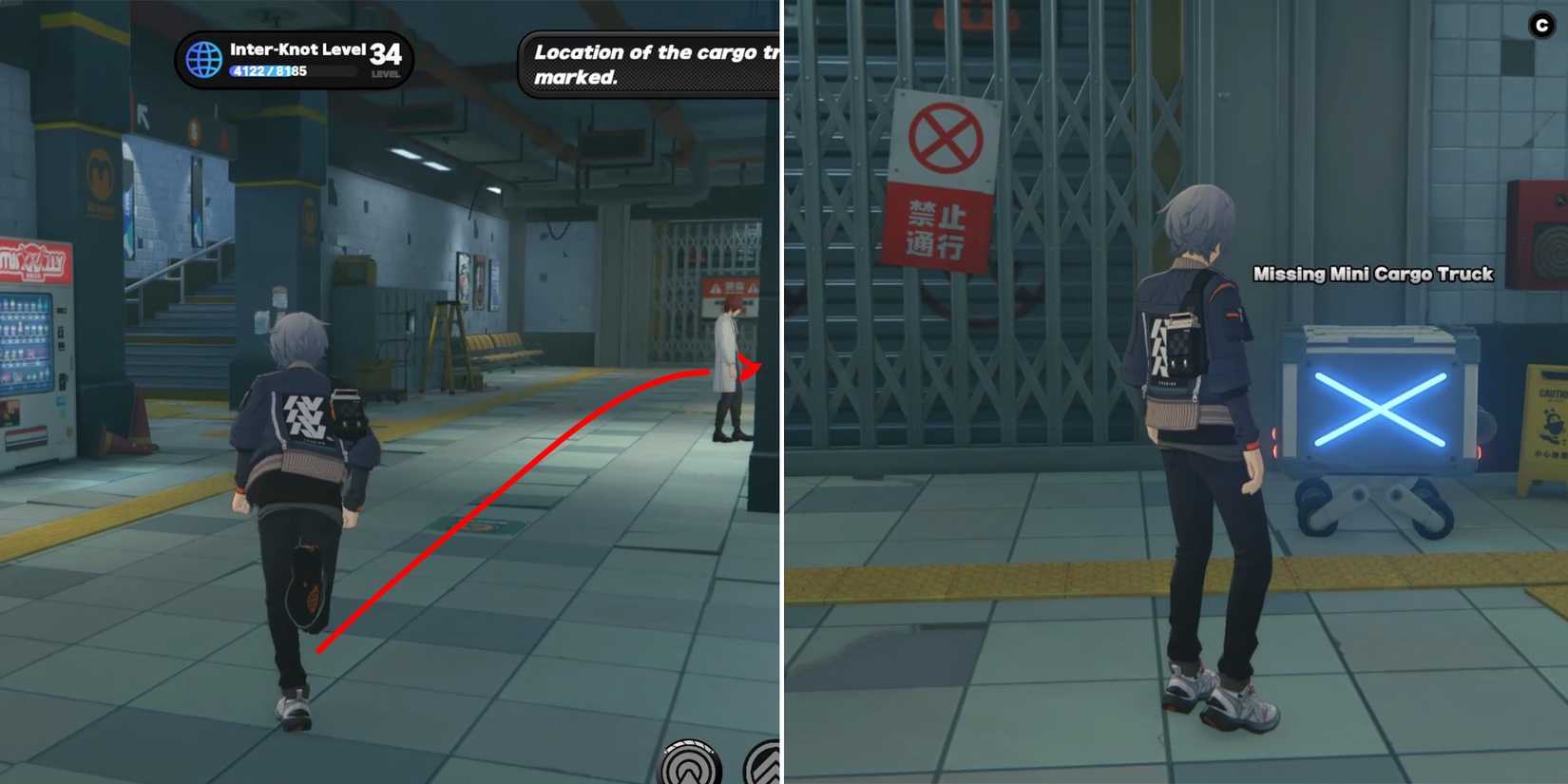 ballet twins road missing mini cargo truck location 3 in zenless zone zero