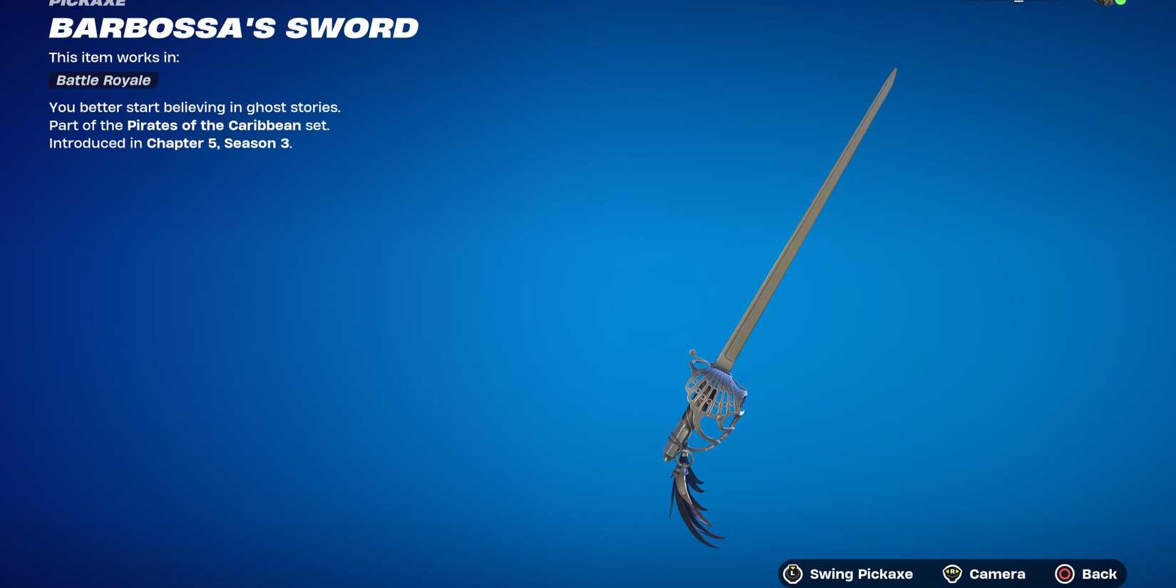 barbossa's sword