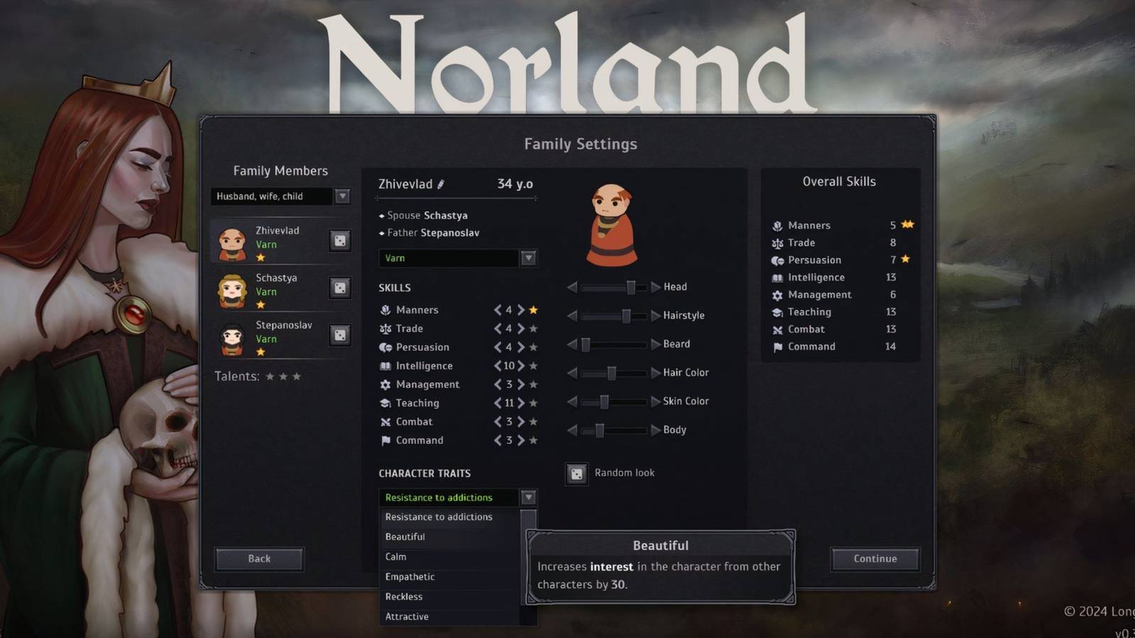 Best Character Traits In Norland