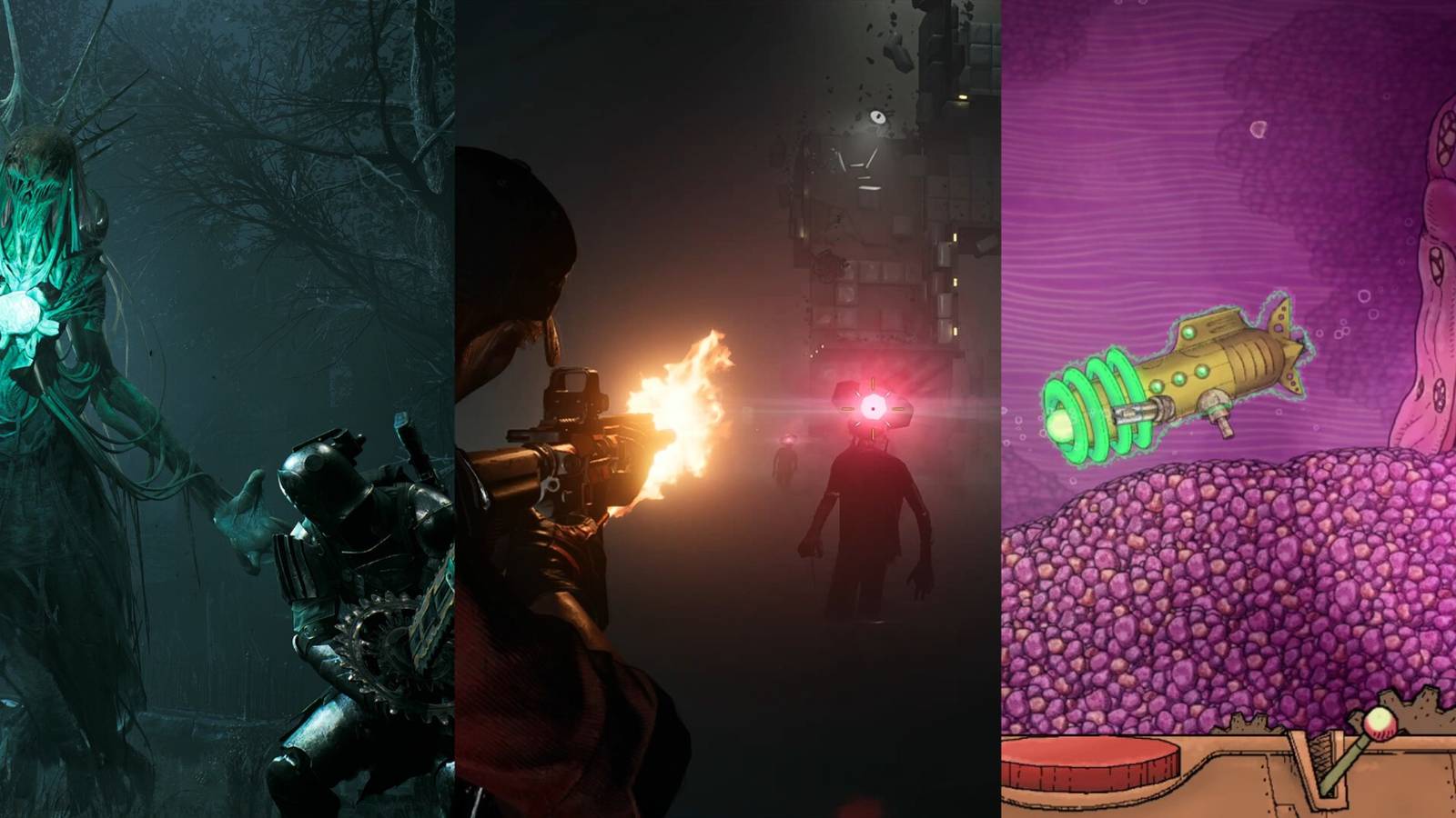 a split image of remnant 2, once human, and we need to go deeper